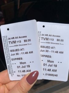 バスの切符